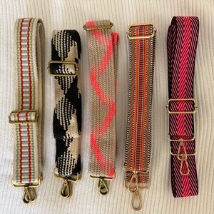 LOT of 5 Adjustable Crossbody Purse Straps -- 3 Madewell + 2 ASOS